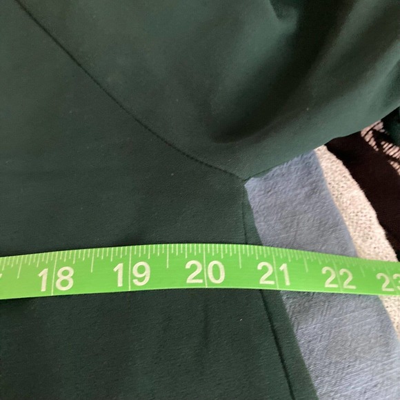 41 Hawthorn Shirt Womens Sz M Green Pleated Crochet 3/4 Sleeve V- Neck‎ Tunic - Picture 7 of 8